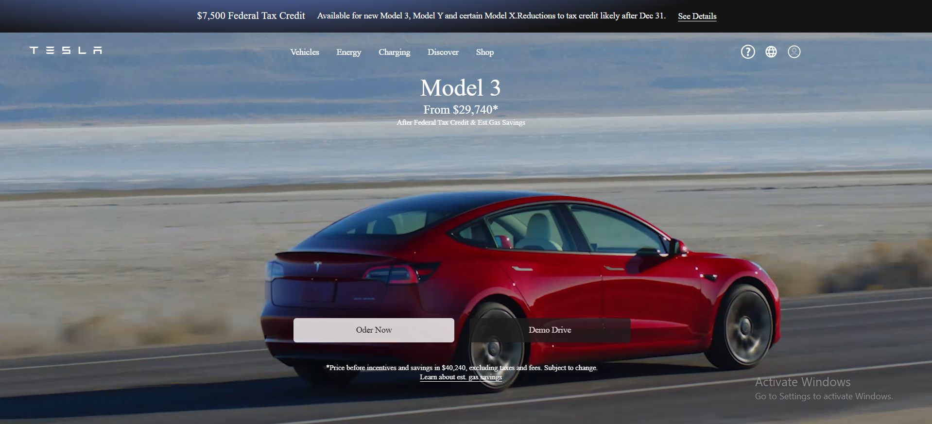 Tesla UI Clone
